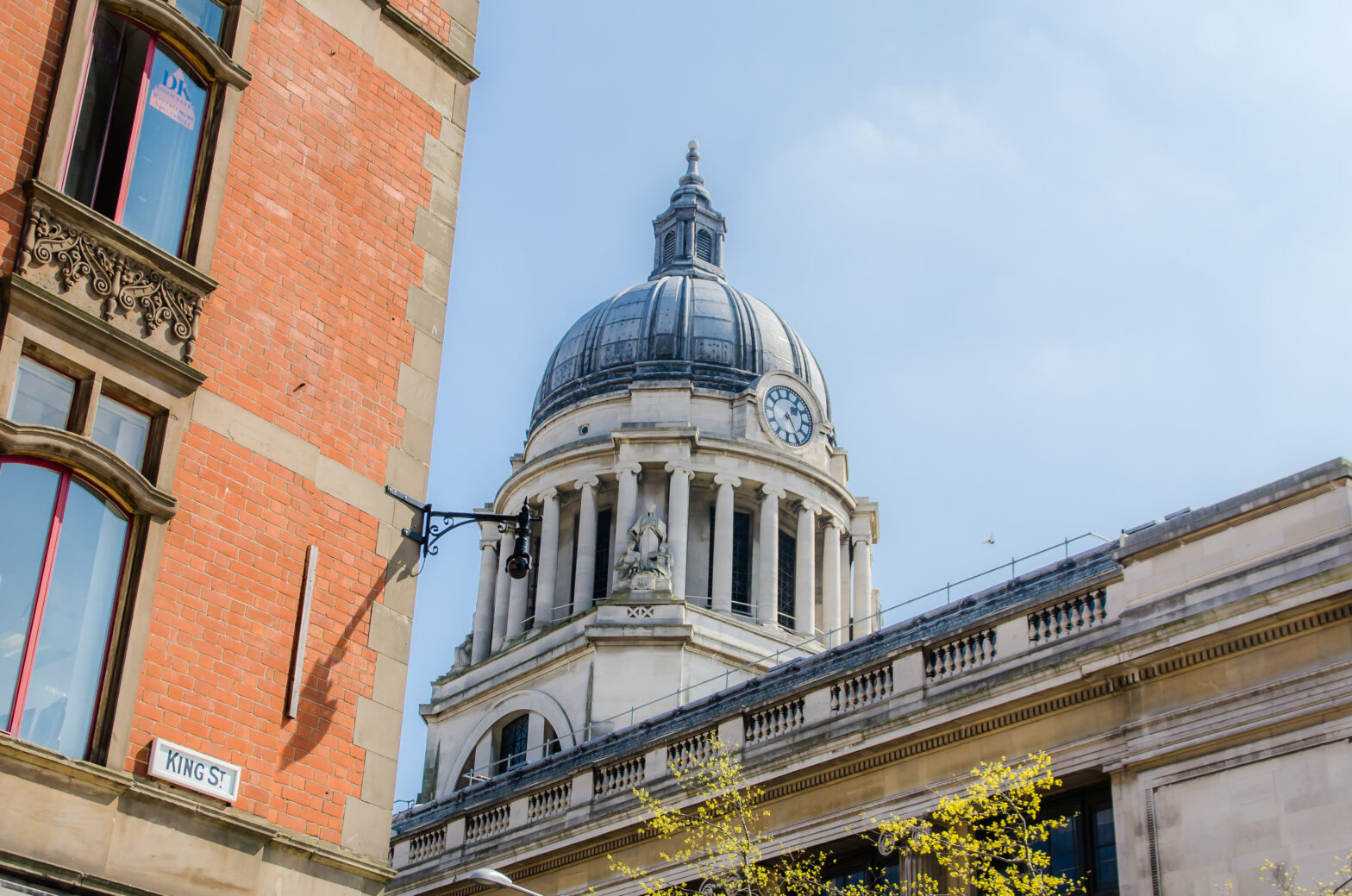 View of city centre dome from King Street