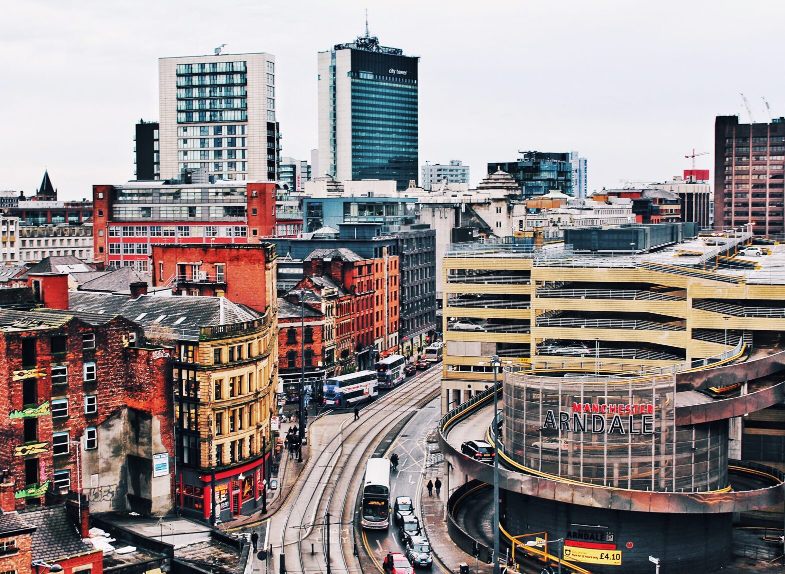 a rooftop in Manchester